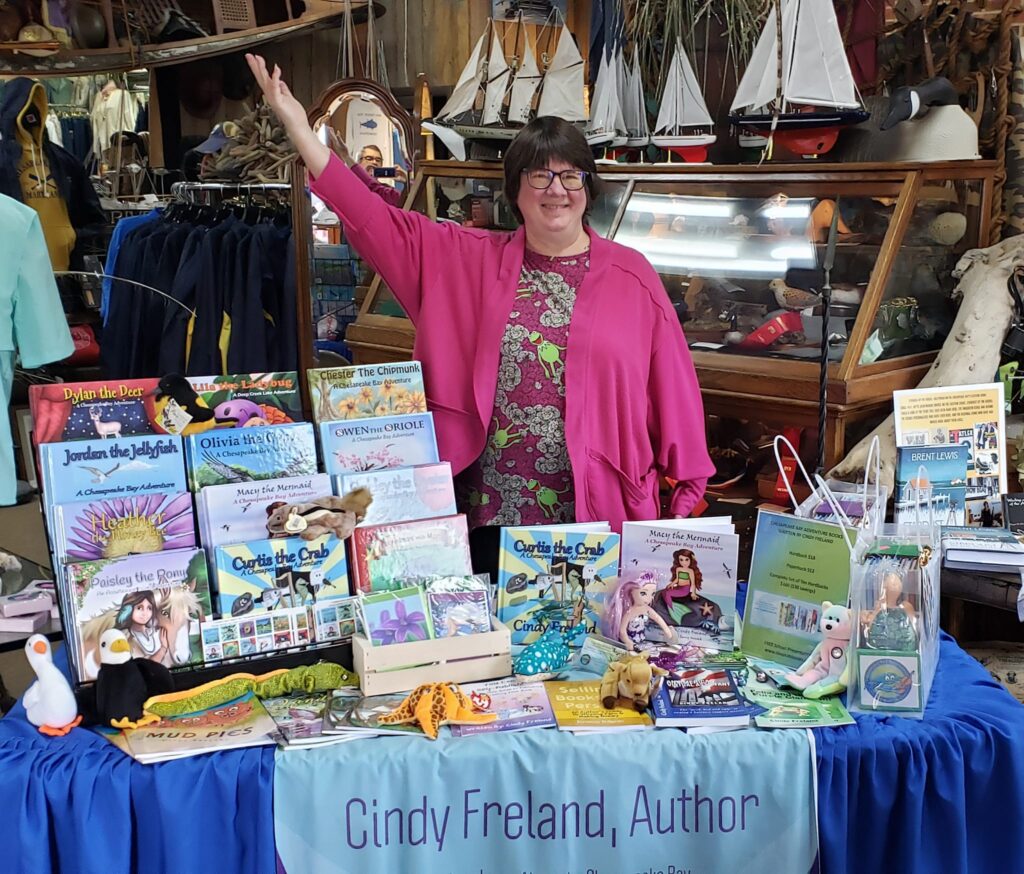 Cindy Freland, Author, at Bay Country Shop